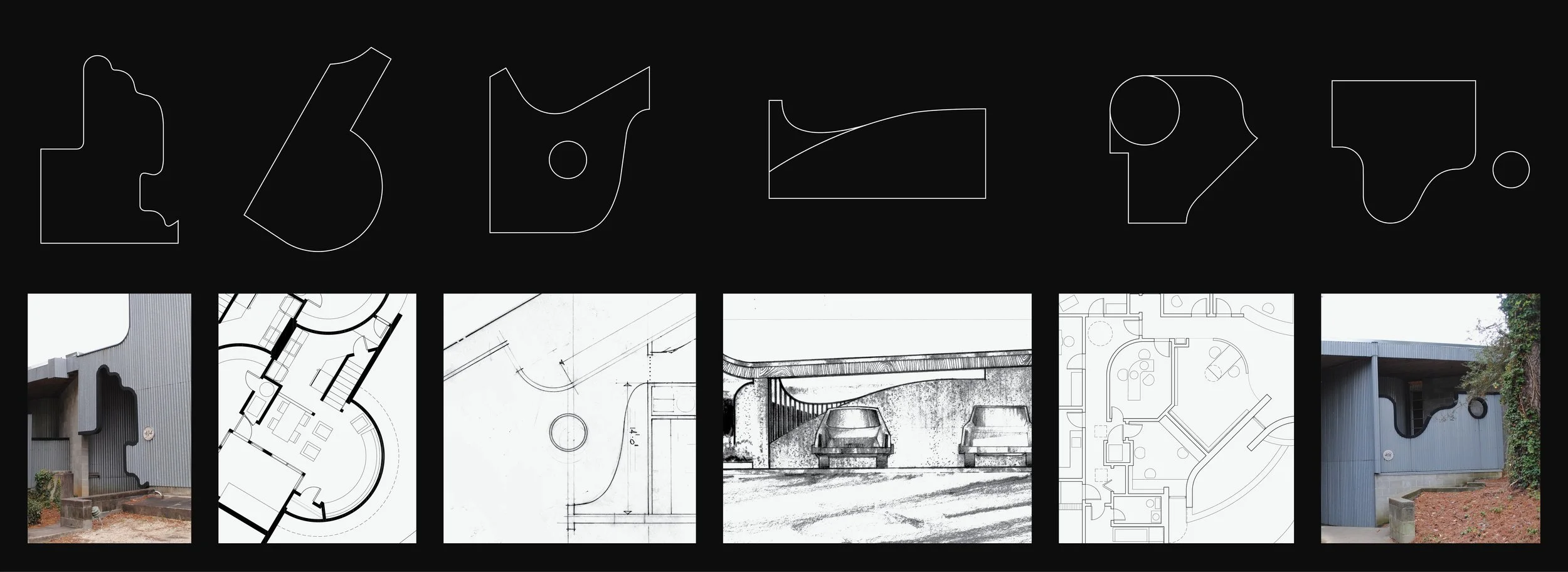  Recurring forms from Faust's work were extracted and simplified into graphic building blocks.  