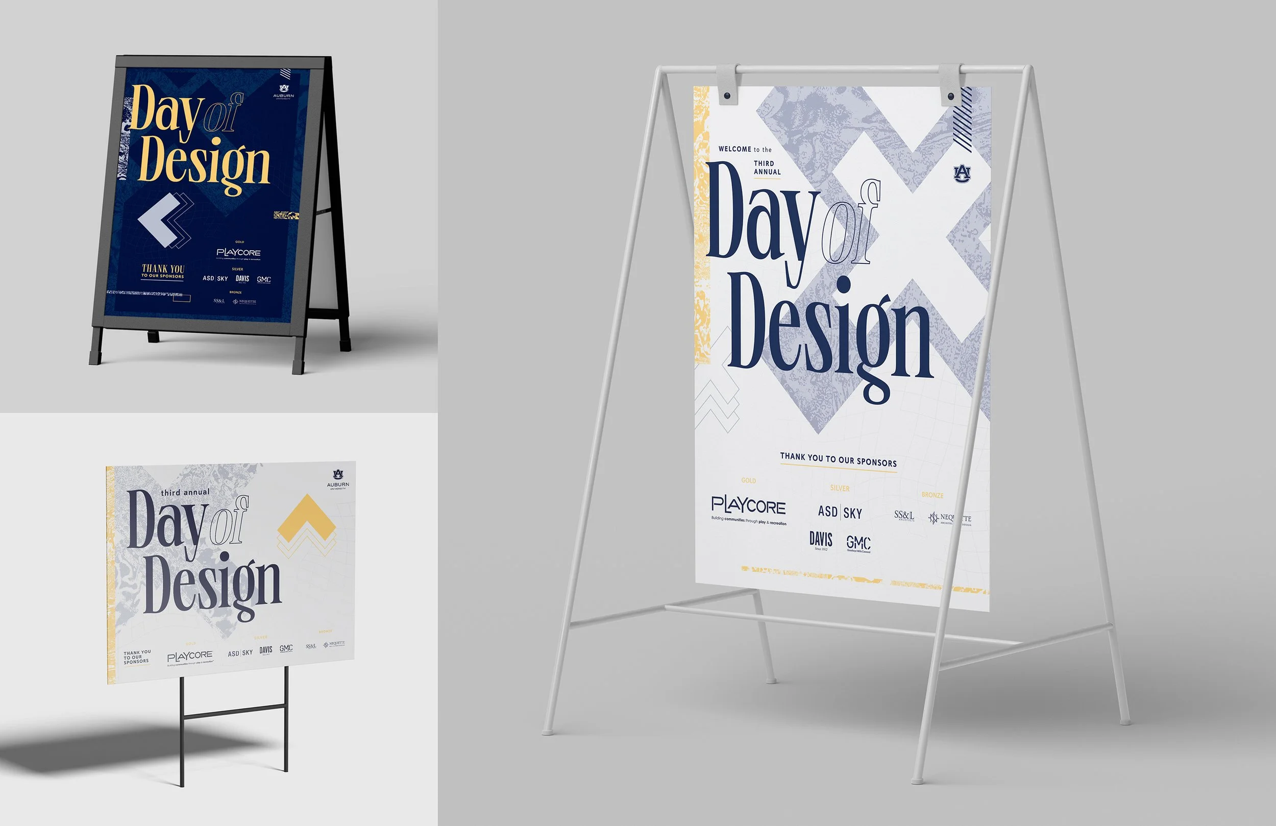   Wayfinding and general signage applied the identity system at scale, prioritizing hierarchy and readability while maintaining consistency across formats.  