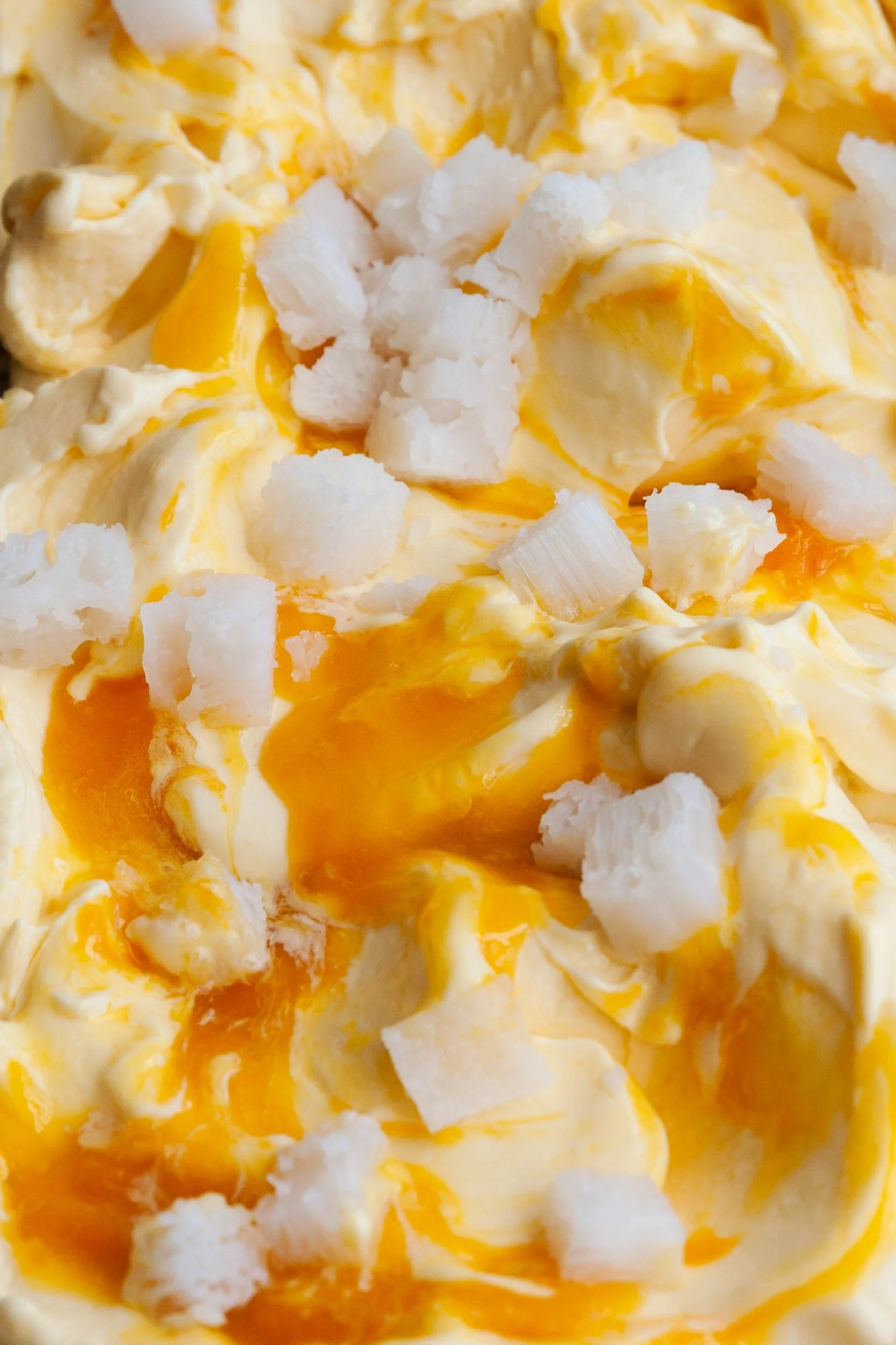 Mango Squishy Rice Gelato at Via Gelato in Honolulu Hawaii