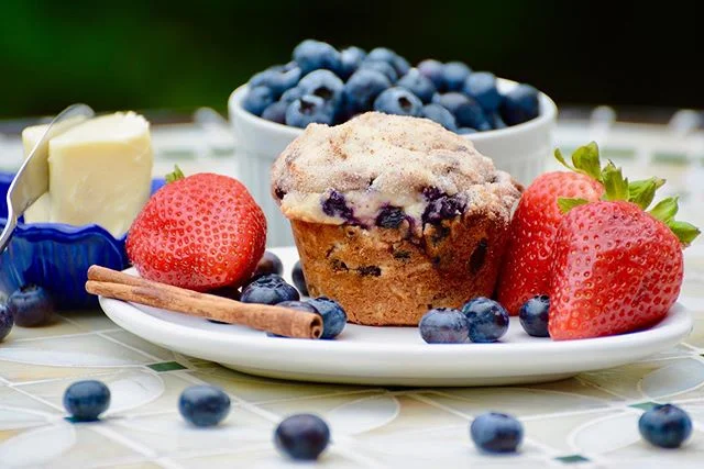 Blueberry muffins 
I love to create recipes but I am not a baker.  So this recipe is brought to you by Americans test Kitchen 
Cooks illustrated sour cream blueberry muffins

#fillaupnow #grmi #Grandrapids #grandrapidsmi #blueberrymuffin #lovemyfamil