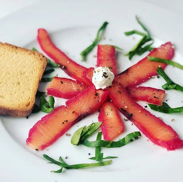 Salmon lox, 
I haven&rsquo;t posted food pics in awhile as life has been abundantly full, busier than I would like but beautiful, blessed and amazing.  I never would have dreamed this life and would never want to trade it.  Here is a Filla First.  Ho