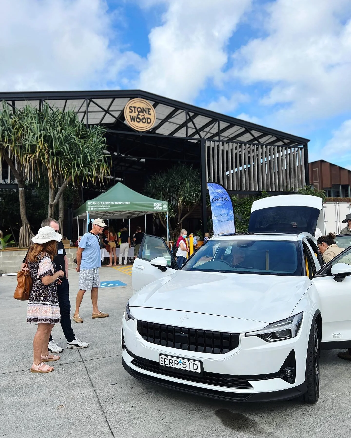 Not my usual Saturday heading to a car show at a brewery, but this one was a little bit different. 

Hosted at Stone &amp; Wood, our local community energy provider @enovacommunityenergy teamed up with @goodcar.co to bulk bulk electric vehicles makin