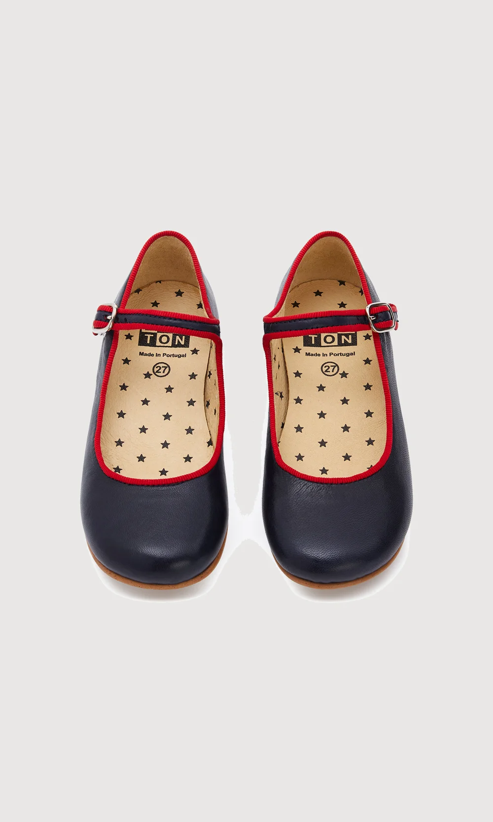 Bonton Clara Navy with Red Trim Mary Jane — AVION Clothier