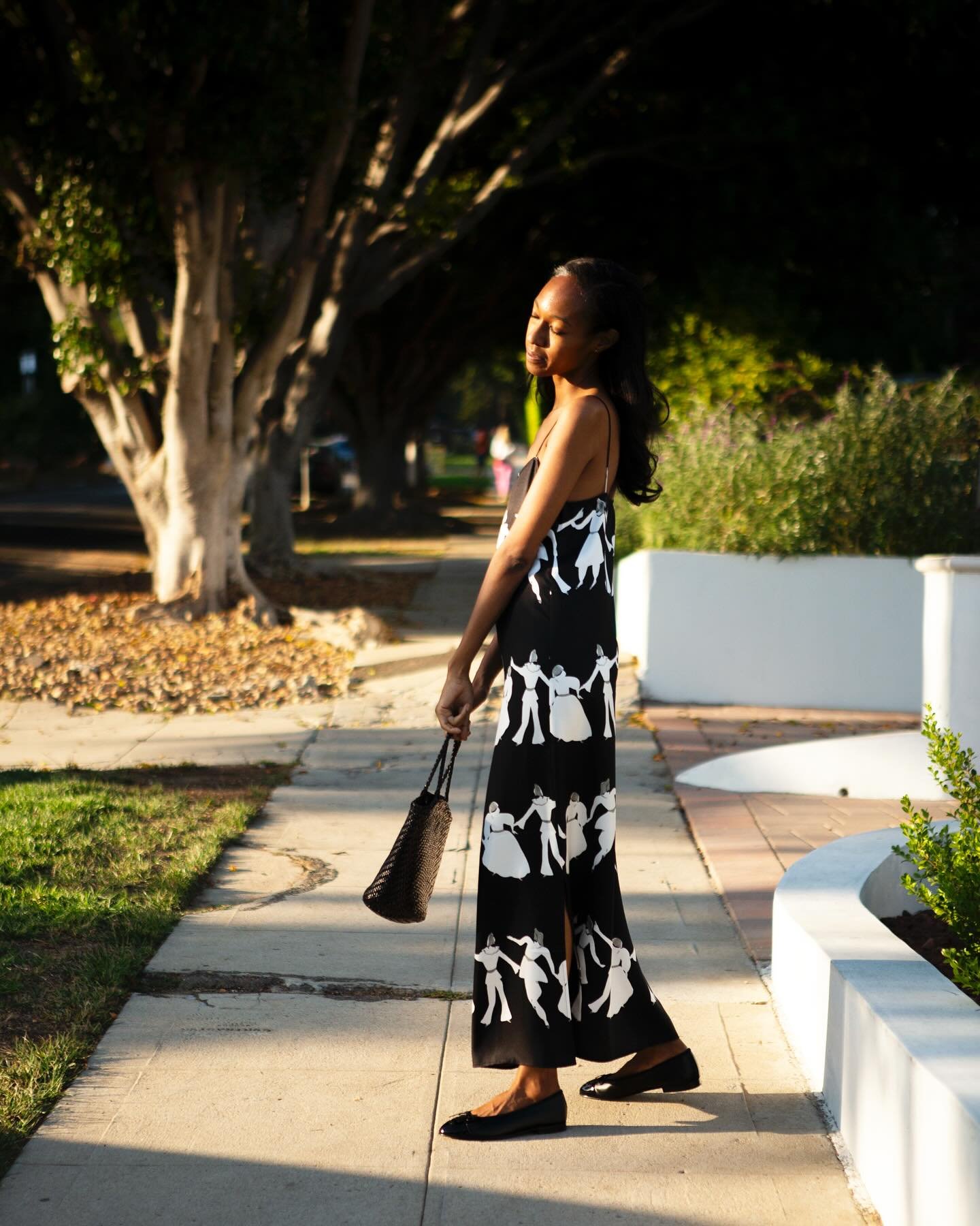 Nina dress figures print.