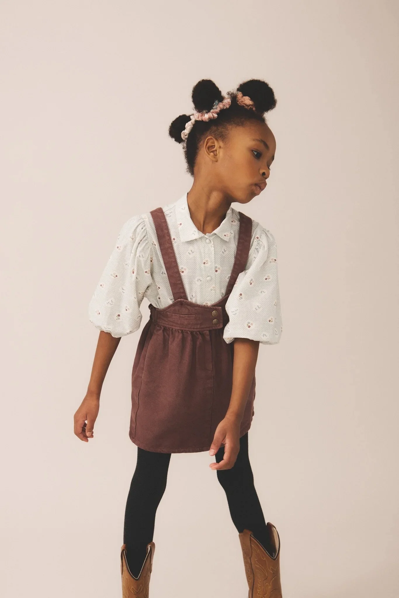 Soor Ploom Eloise Pinafore, Graph Paper — AVION Clothier