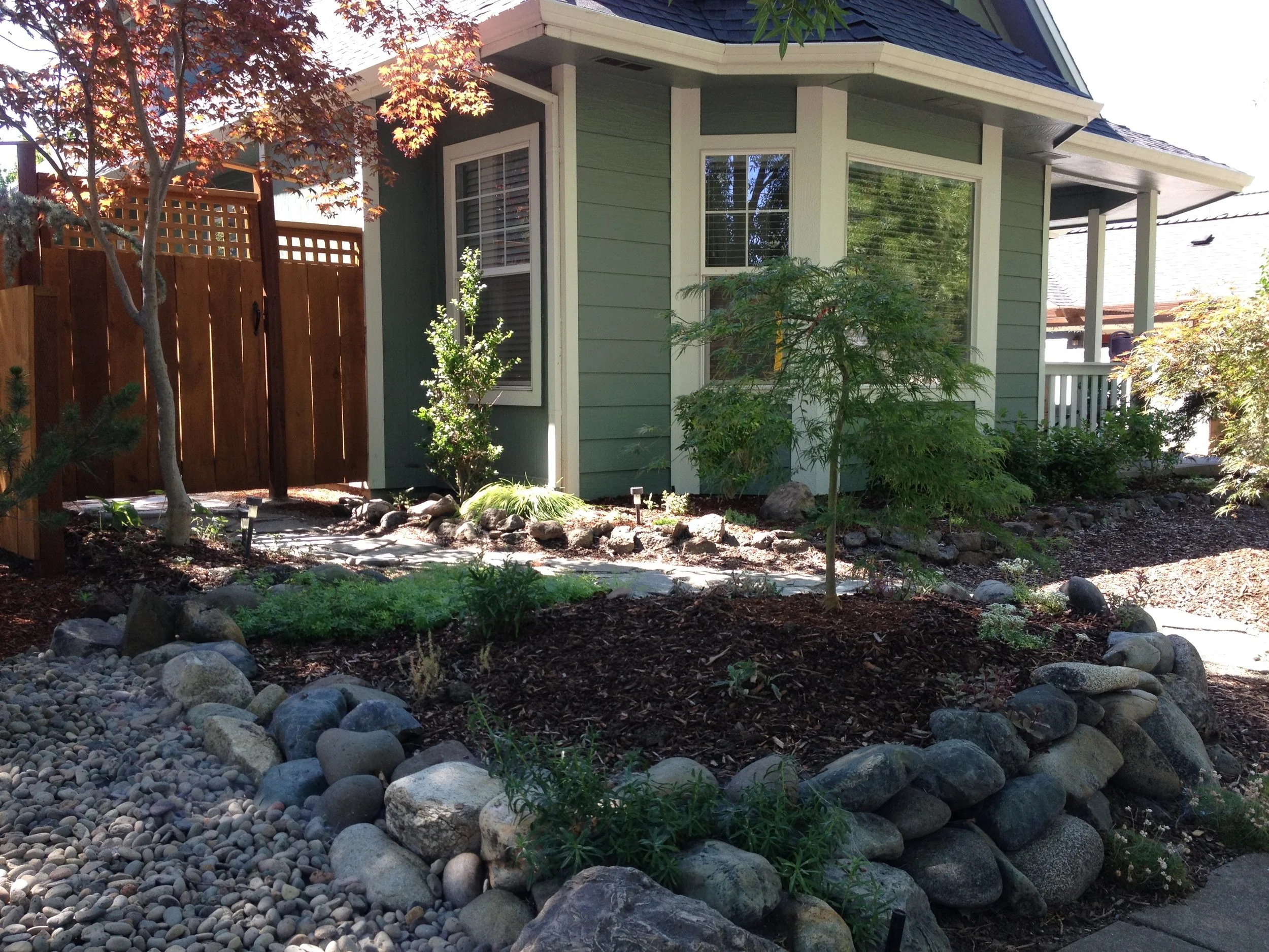 Full landscape design and installation in Ashland, Oregon