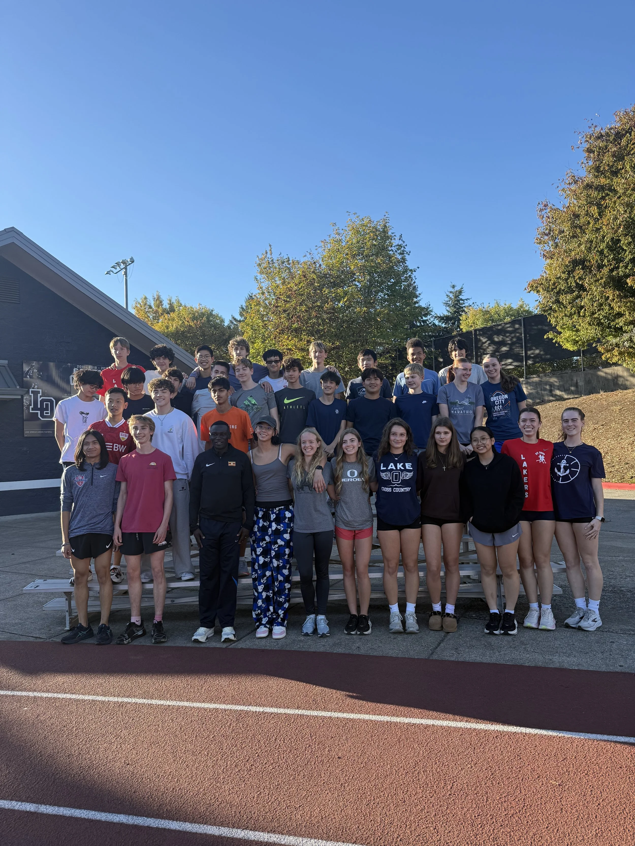 Julius with HS XC Team.jpg
