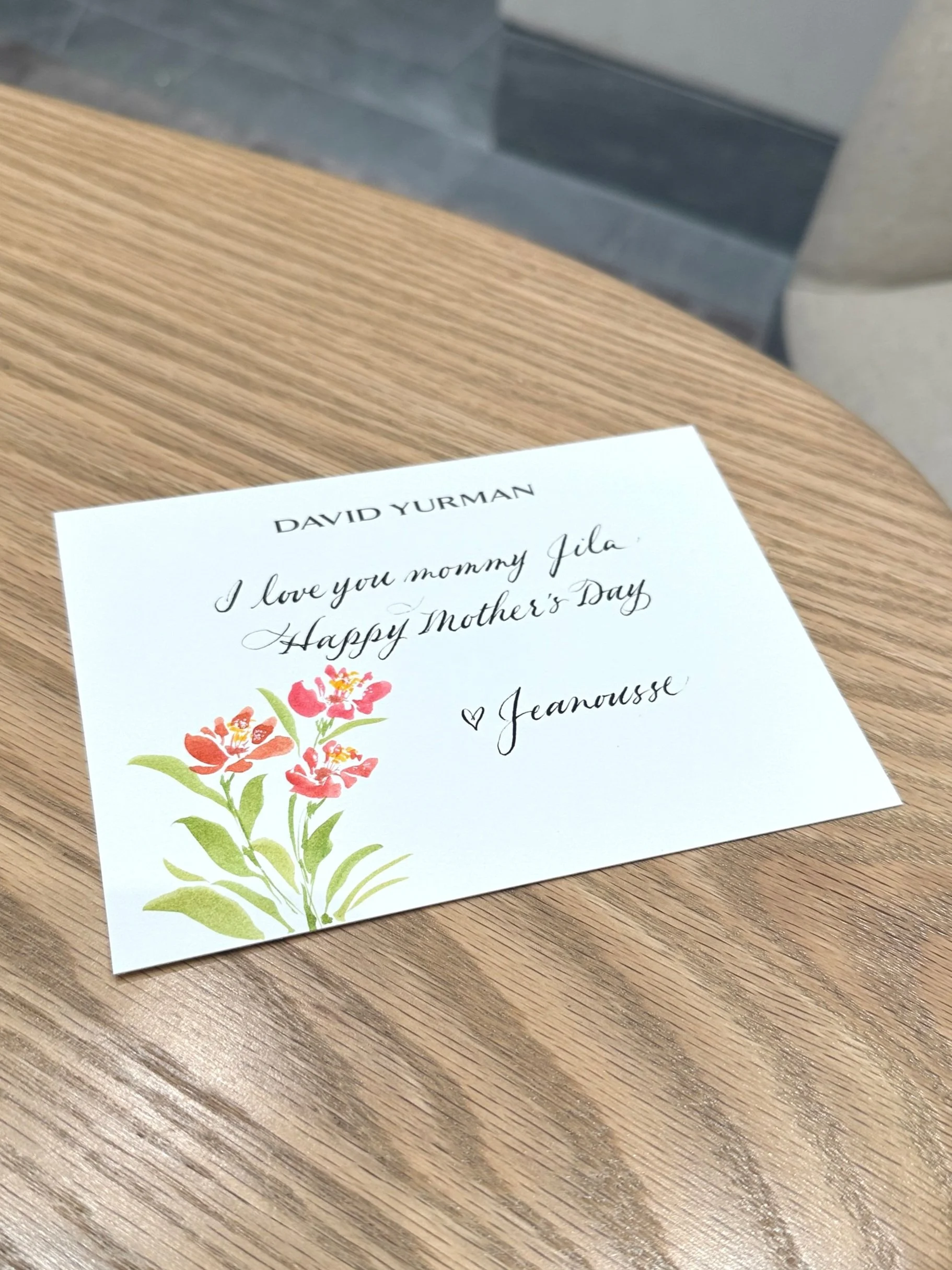 david yurman mothers day calligraphy
