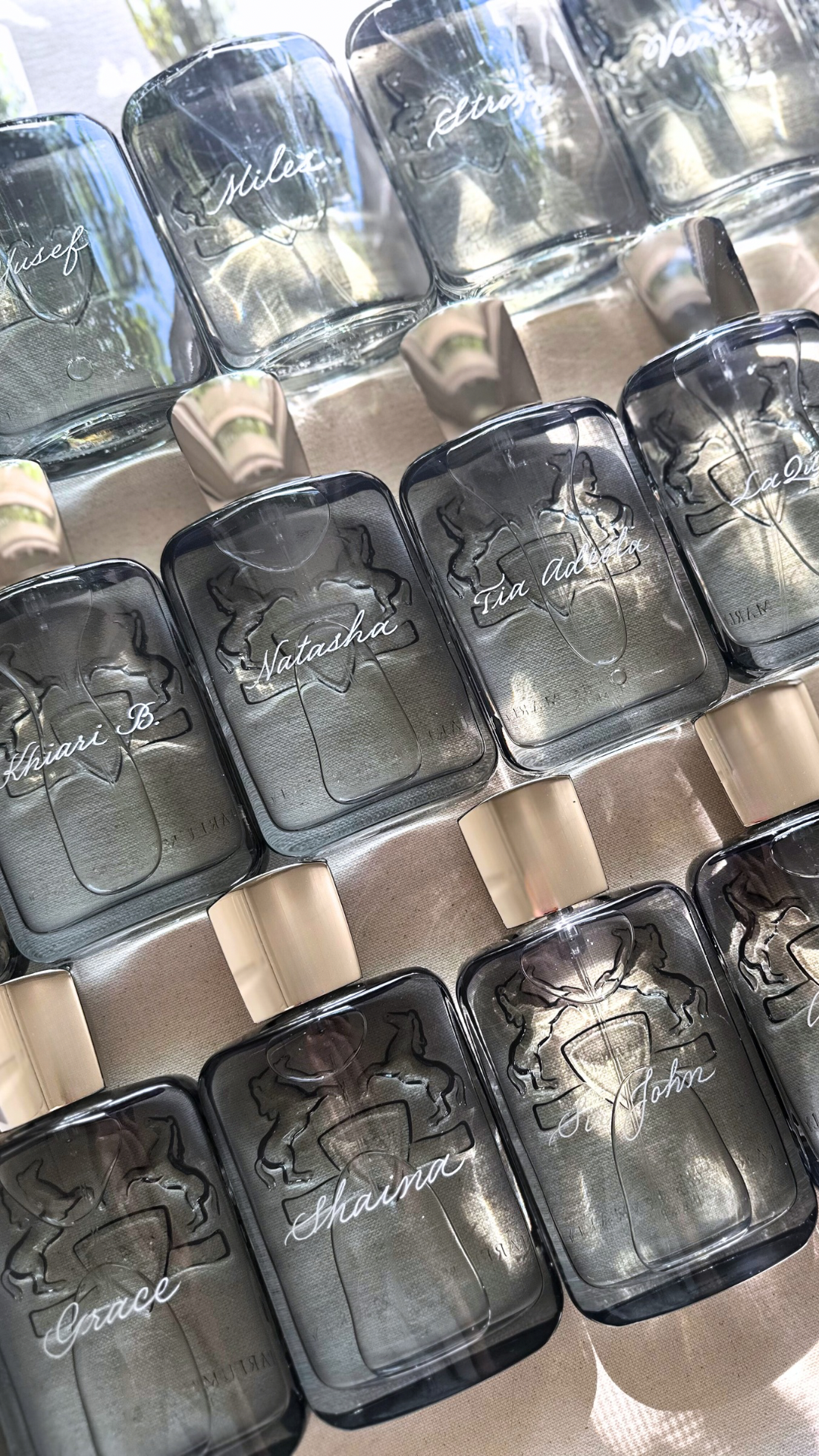 Parfums de Marly Beverly Hills calligraphy engraver