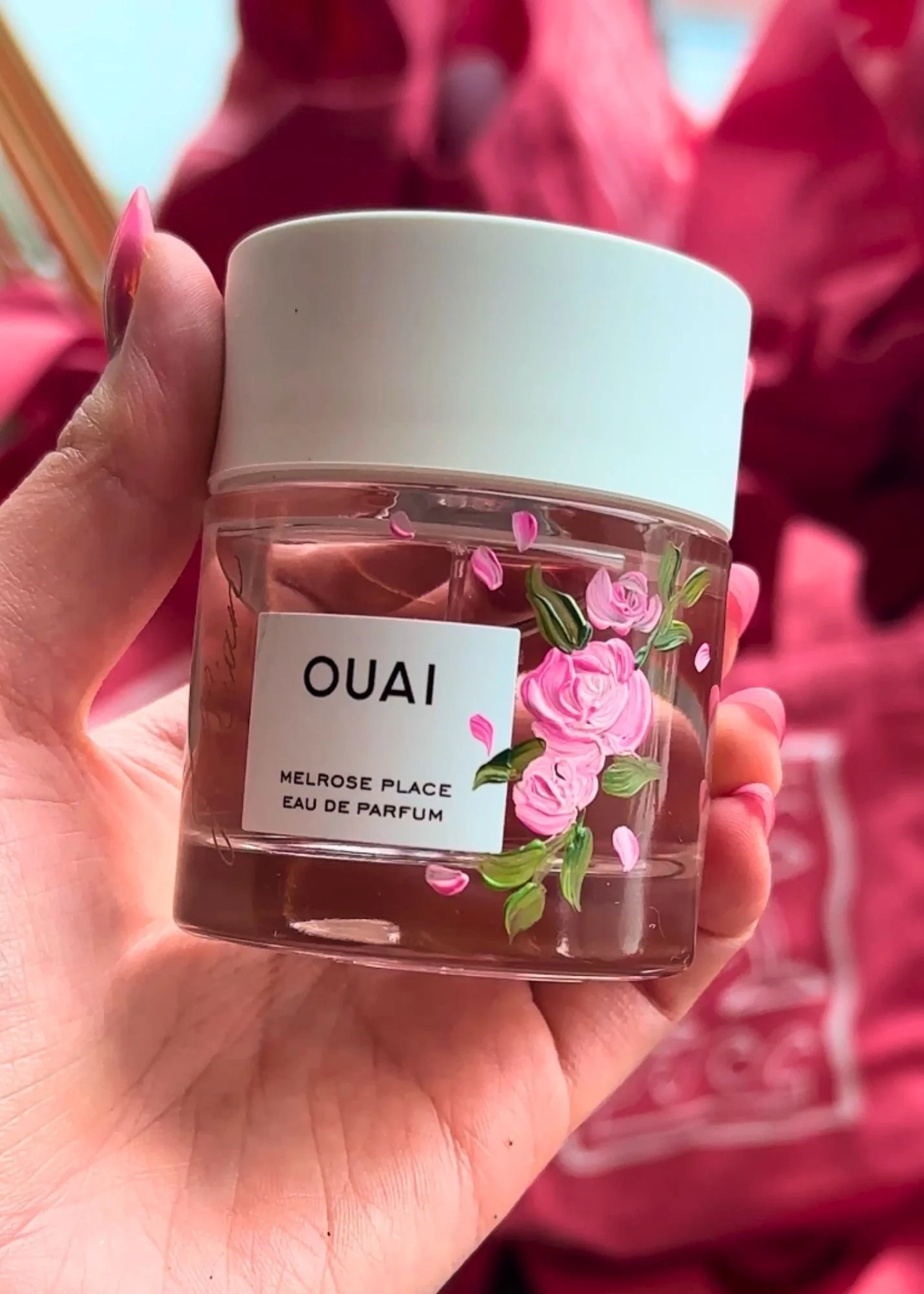 OUAI Corporate Event live bottle painting in Los Angeles