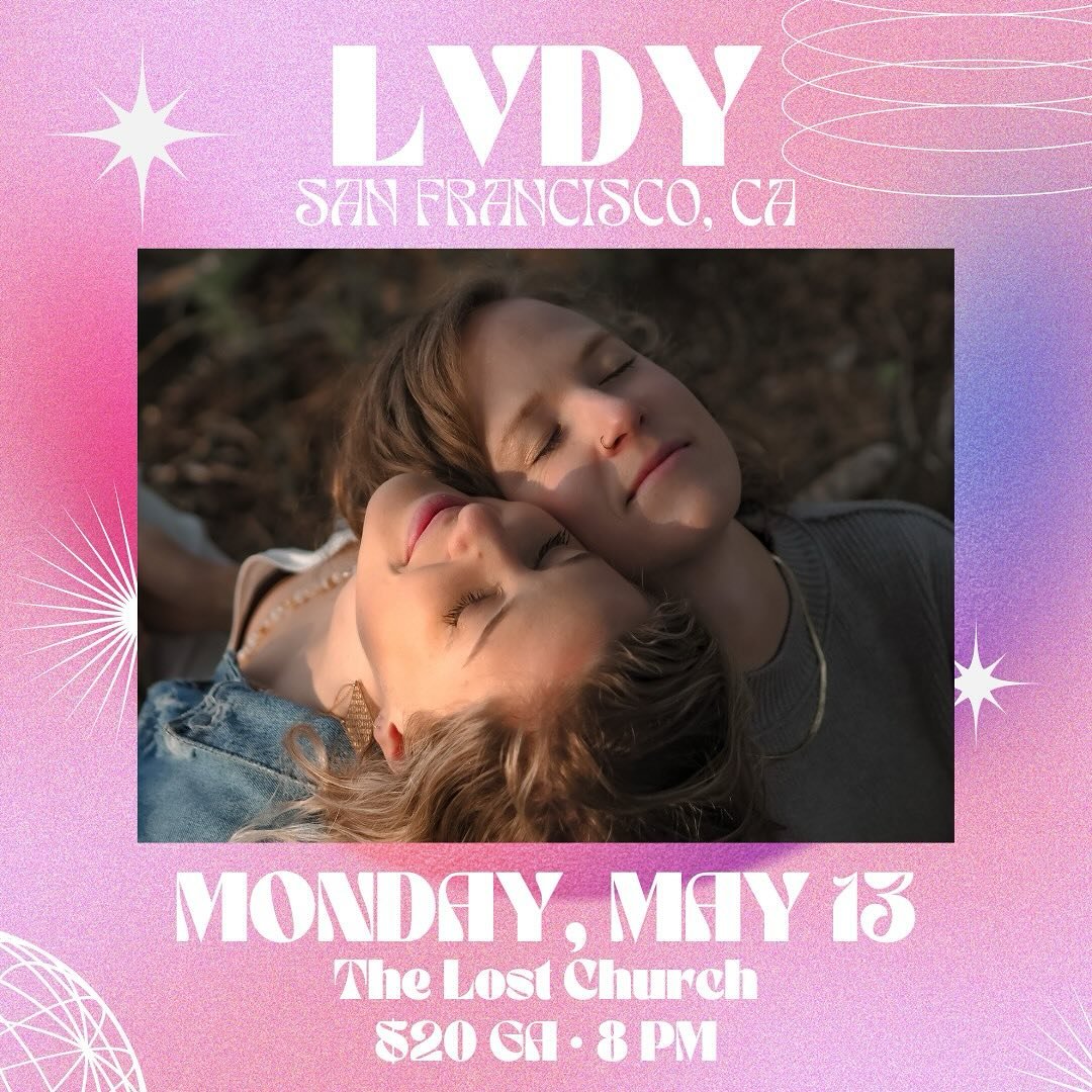 SF WE COMIN FOR YA! We haven&rsquo;t played the Bay Area since June of 2019 how is that even possible?! Grab ur buds and come hang with us at the sweetest lil venue on Monday @thelostchurchsf 🫶🏼

#lvdy #lvdymob #livemusic #sfmusicscene #thelostchur