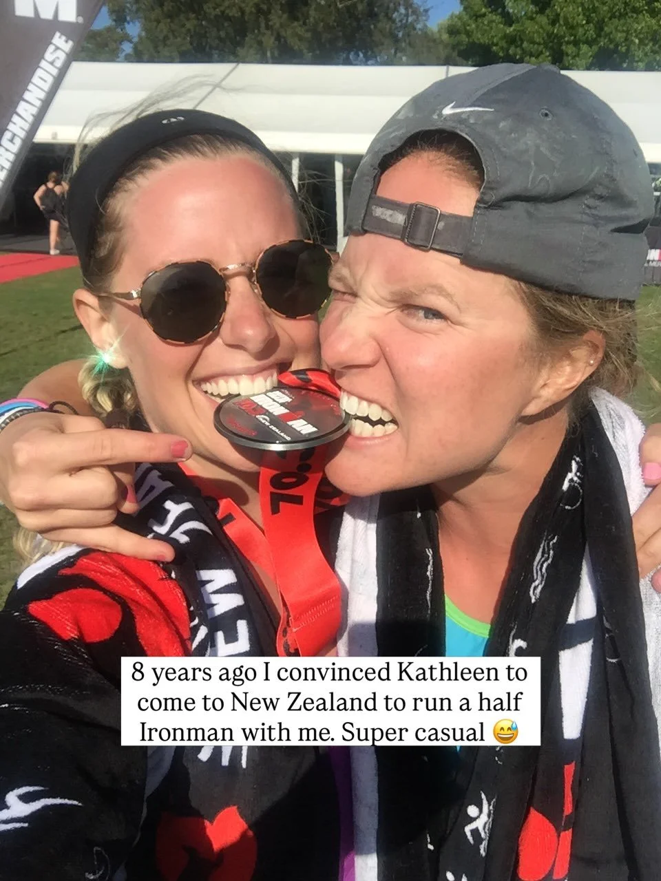 Okay wowwwww this is a real #tbt! Happy Ironmaniversary, @kathleenhooper 😘

Ps if you ever want a hilarious storytime, ask Kathleen about finishing twice 🥇