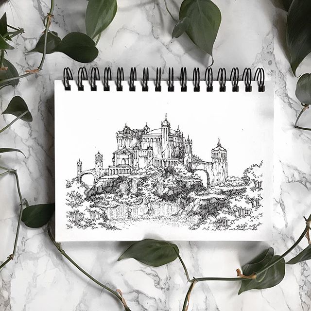 S k e t c h b o o k &bull;
Greydiance turns 1 year old! To celebrate, I wanted to share the launch of my personal website, which will have prints available soon. Link in bio 🖤 This castle sketch is dear to my heart. I dug this piece out of the dusty
