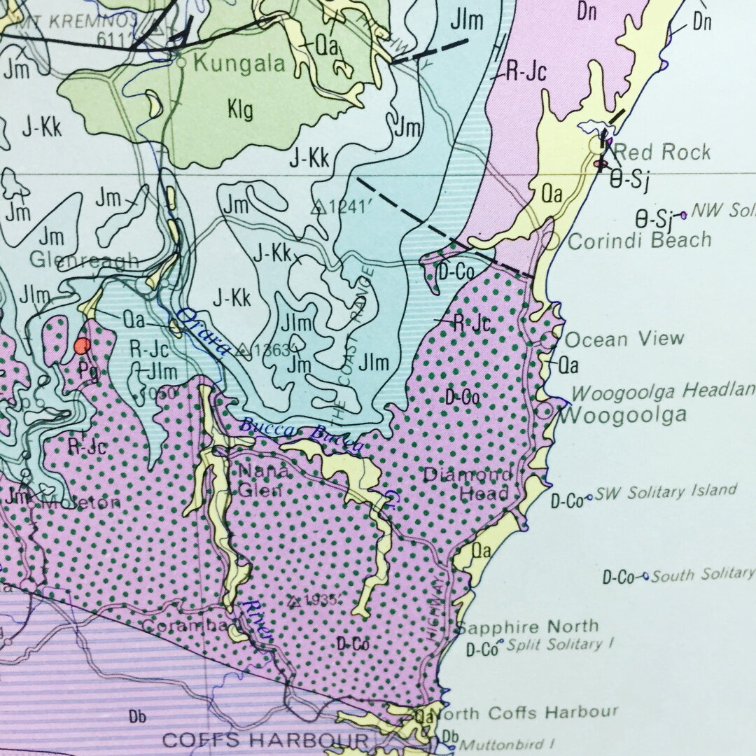 Geological map of White Bluff