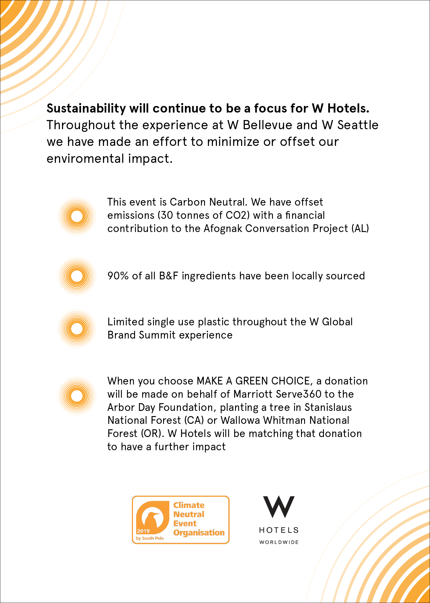 Sustainability Letter