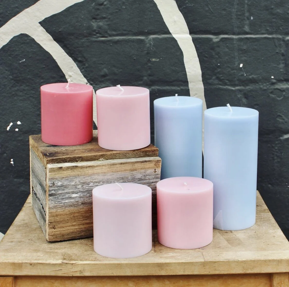 Coloured candles