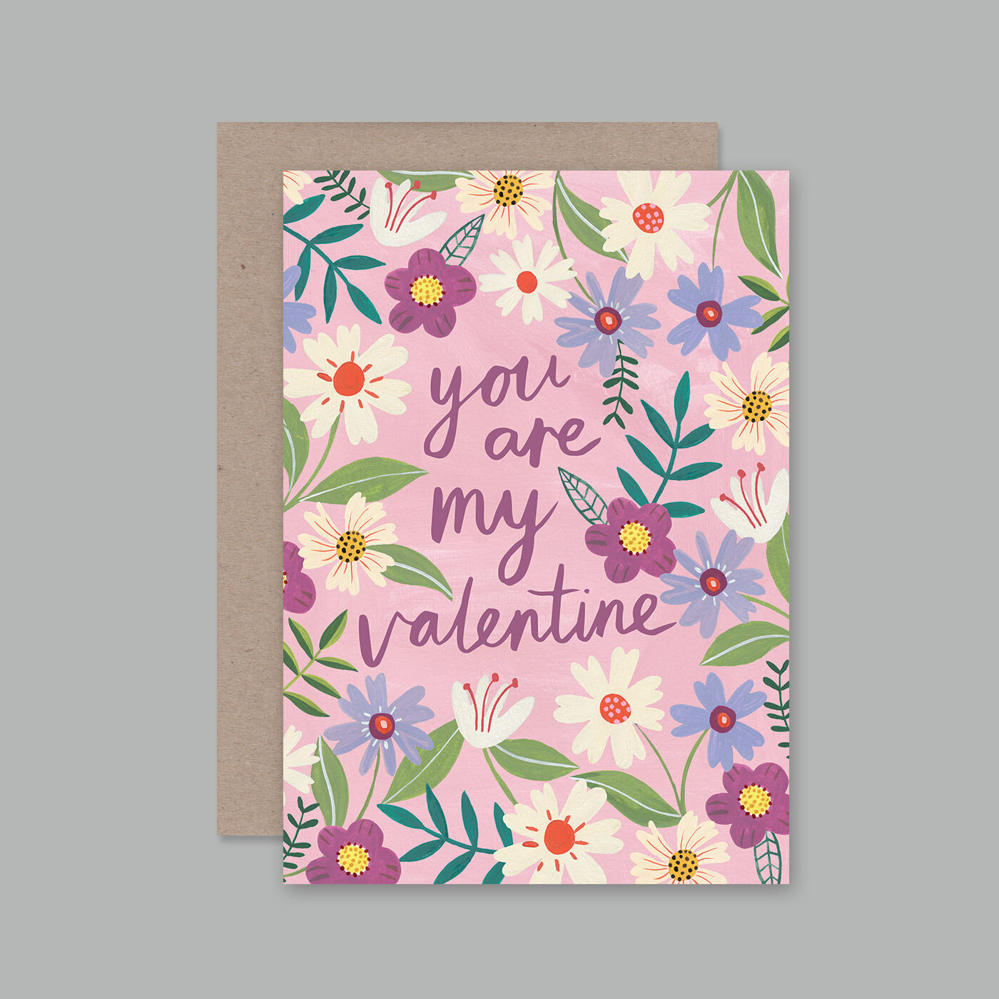 Message Card - You Are My Valentine 