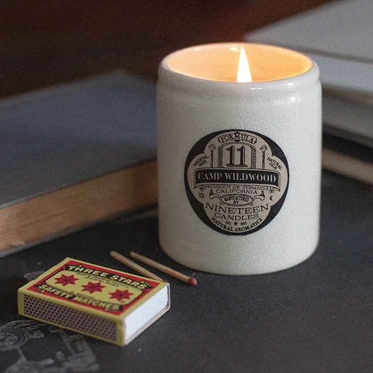 Camp Wildwood - my rainy winter day candle. Still hand made in Topanga #topangacanyon #candles #handmade