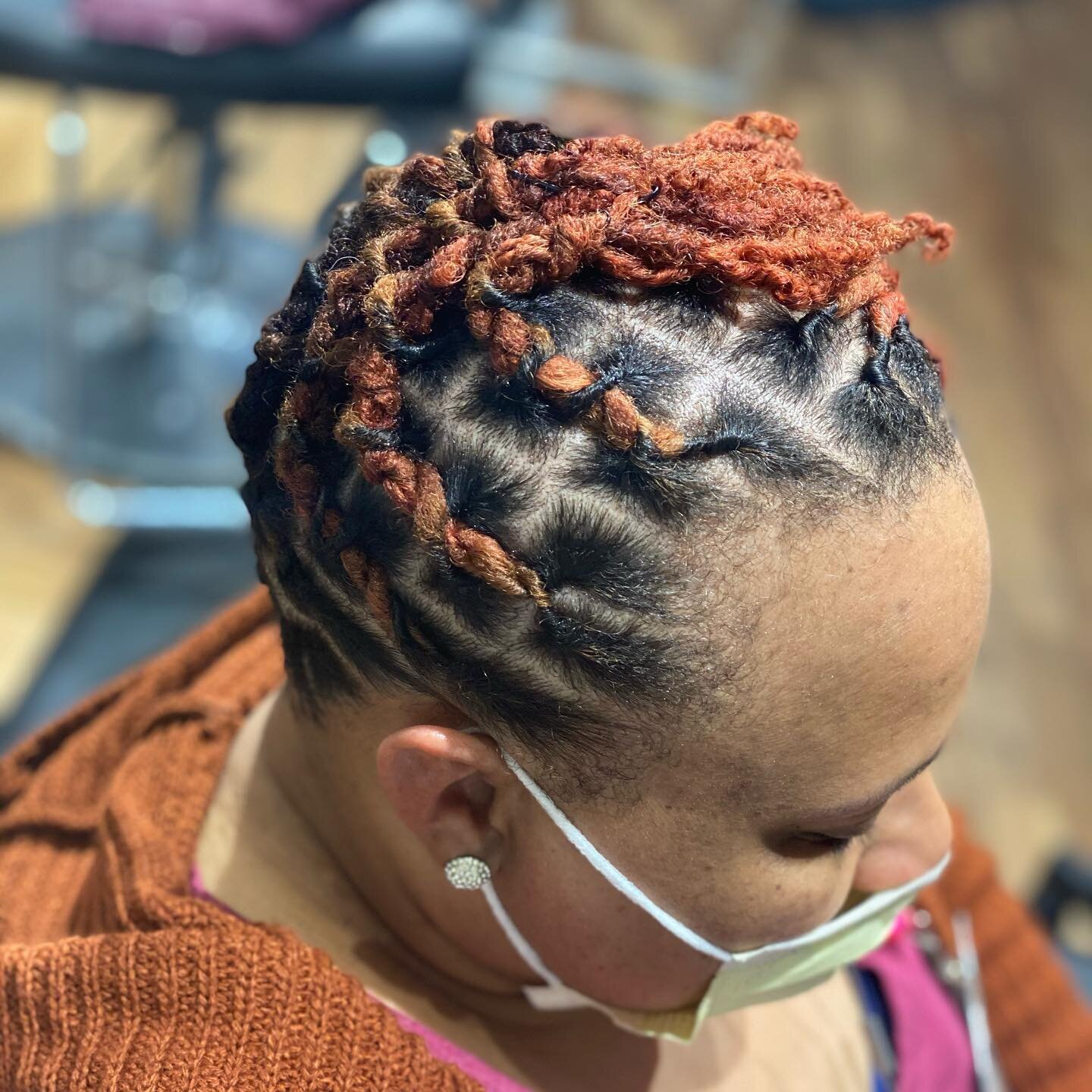 2nd retwist on these baby locs and we put them in a style 🧡❤️🧡 

#locs #naturalhair #stllocs #locretwist #locretwistnstyle #stl #webstergroves #theblvdhairco