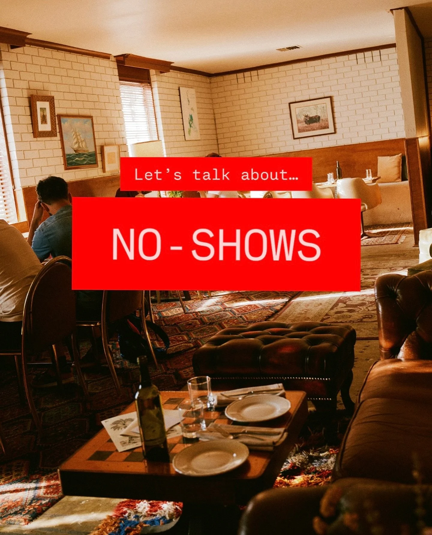 Ok party people, we know it&rsquo;s getting to the pointy end of the year, but we&rsquo;ve had nearly 100 people over the last week not show up to their confirmed bookings.

We totally know that things can happen, and because we&rsquo;re a large venu