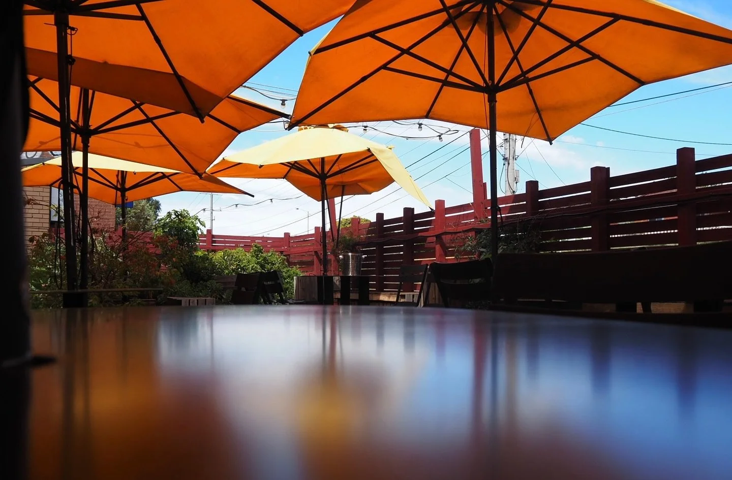 Courtyard is ready and waiting for you today on this glorious sunny day! Come and get some! Here from midday until 6pm