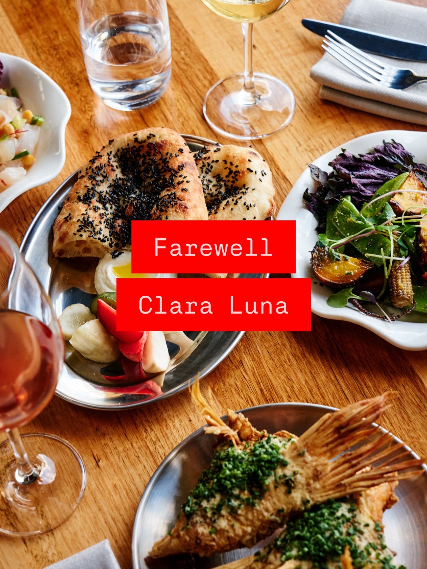 We&rsquo;re incredibly sad to announce that our last service for 2025 on Sunday 21st of December will be the last day that Clara Luna will be dishing their menu here at Jamsheed Wines. 

That means that you have three more weeks to come and thank @fr