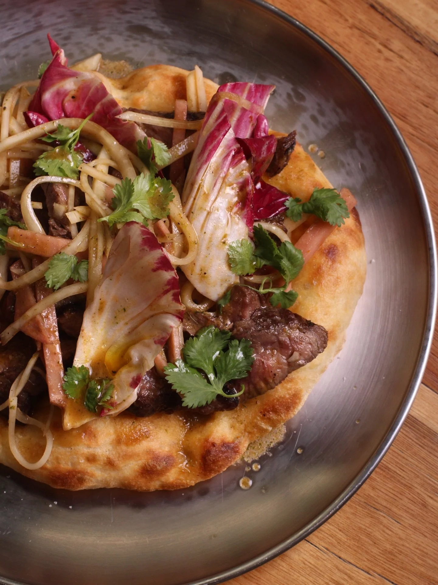 Today&rsquo;s Sunday Spesh. Open steak sandwich, radicchio, pickled papaya. 🔥 Here from midday!