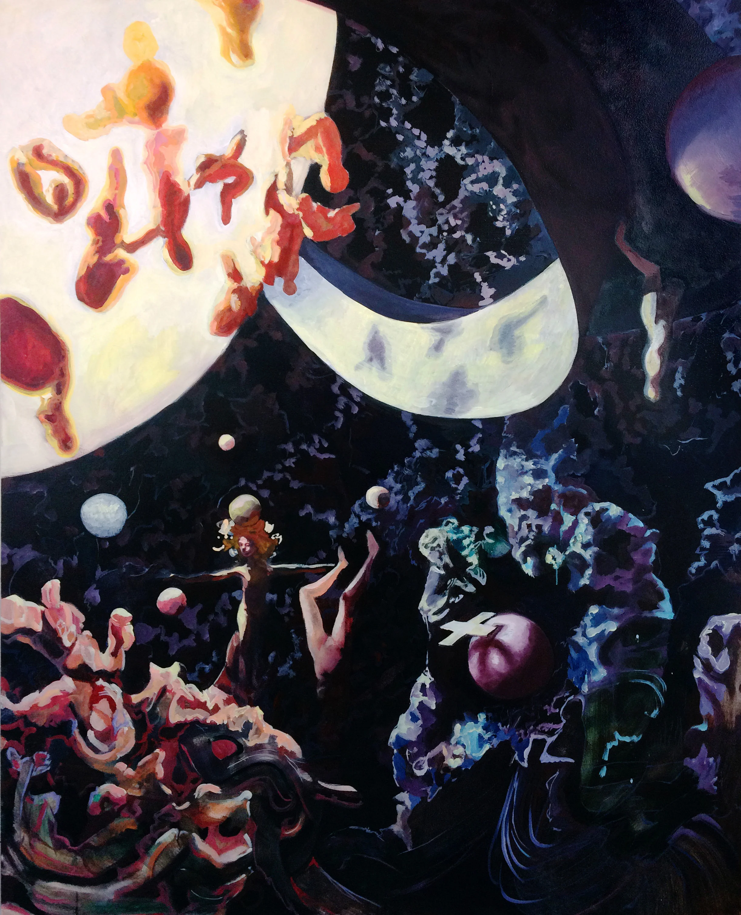 The task of flowers, space dance!