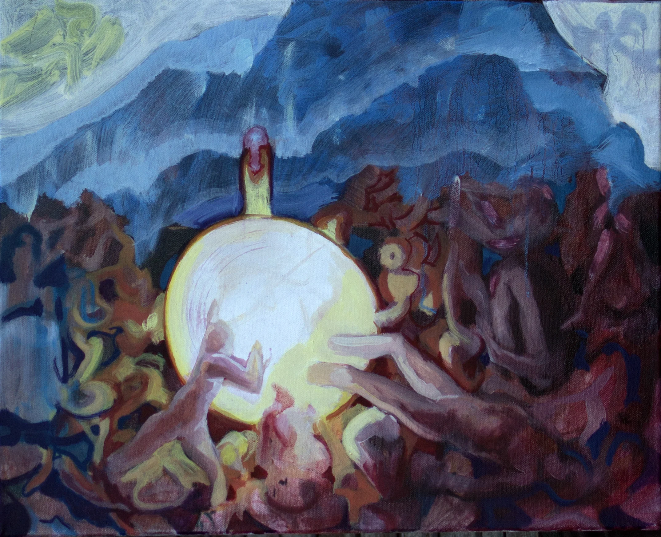 Engulfing emerging swelling embodiments -after gods mind was fractured and the universe began its dispersive sensitive chaos - The Origin Rock