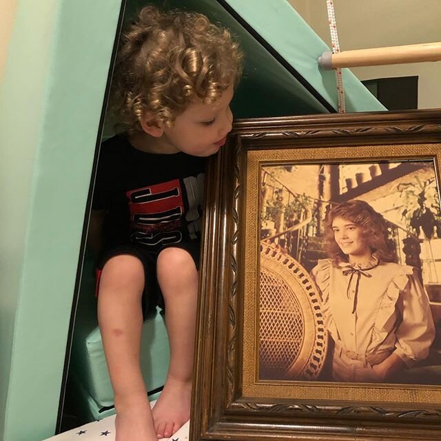 Quarantine calm down corner featuring 1984 Granny.