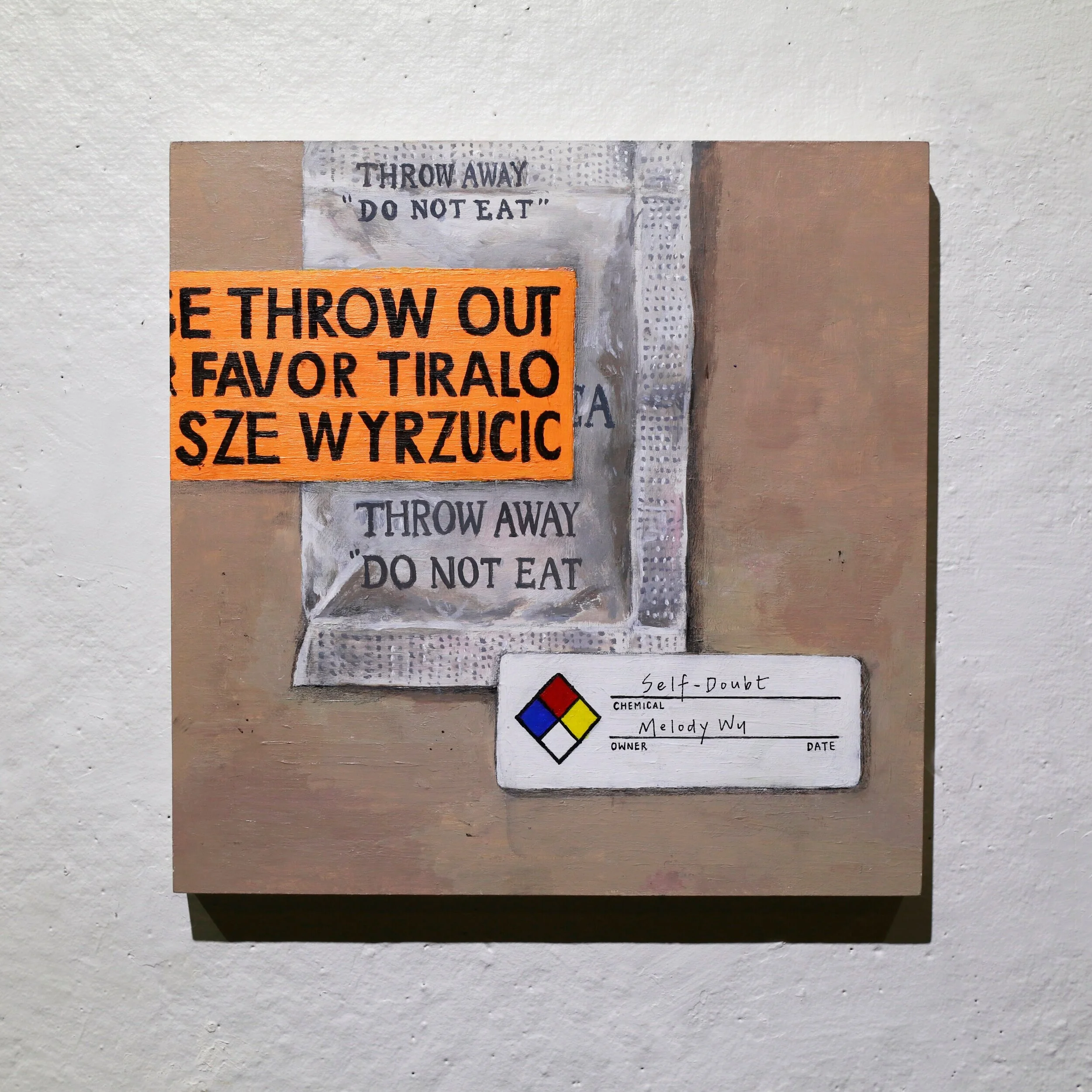  Untitled  Acrylic on 10”x10” wood panel, February 2020 