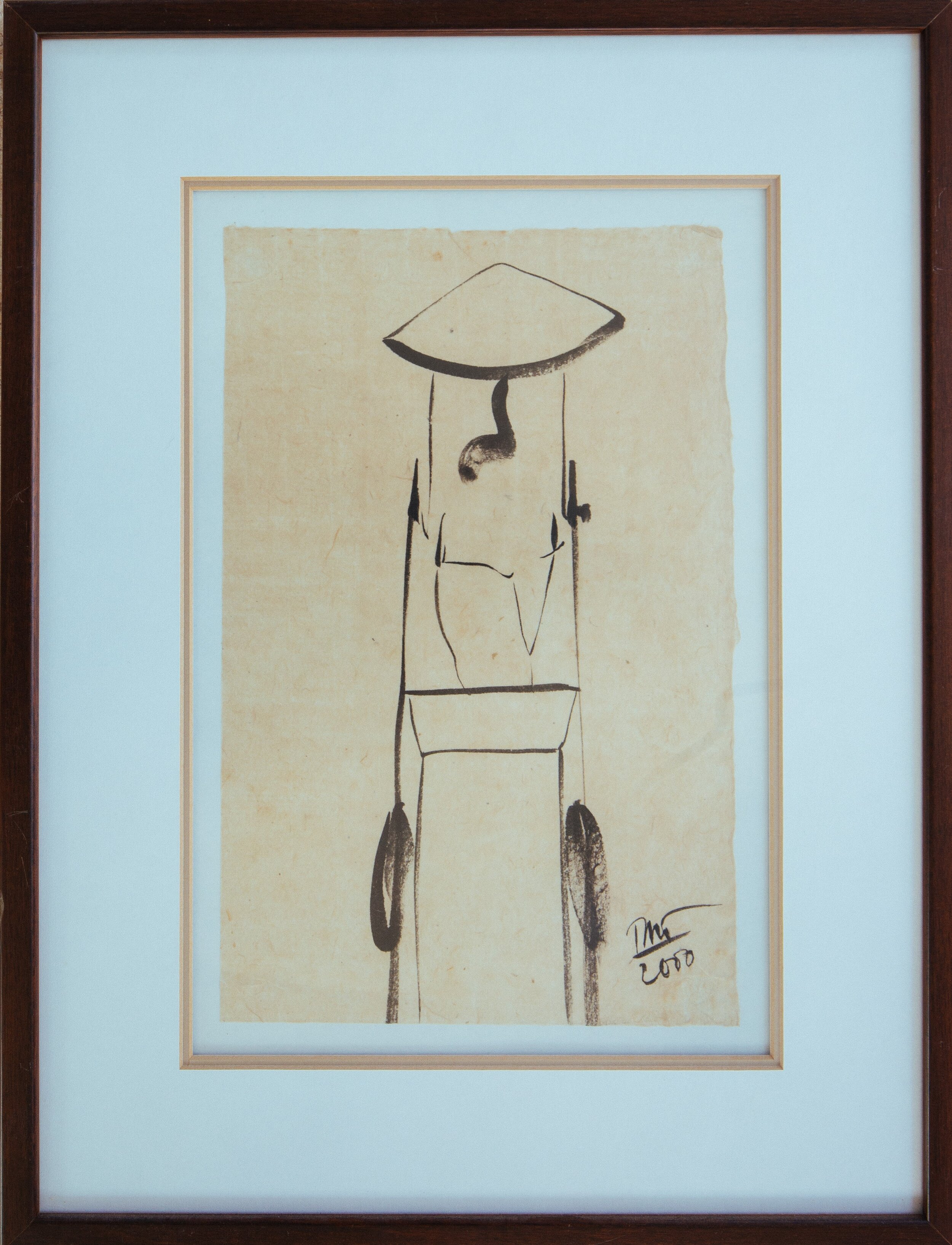 Tree Paper Ink Painting (Rickshaw)