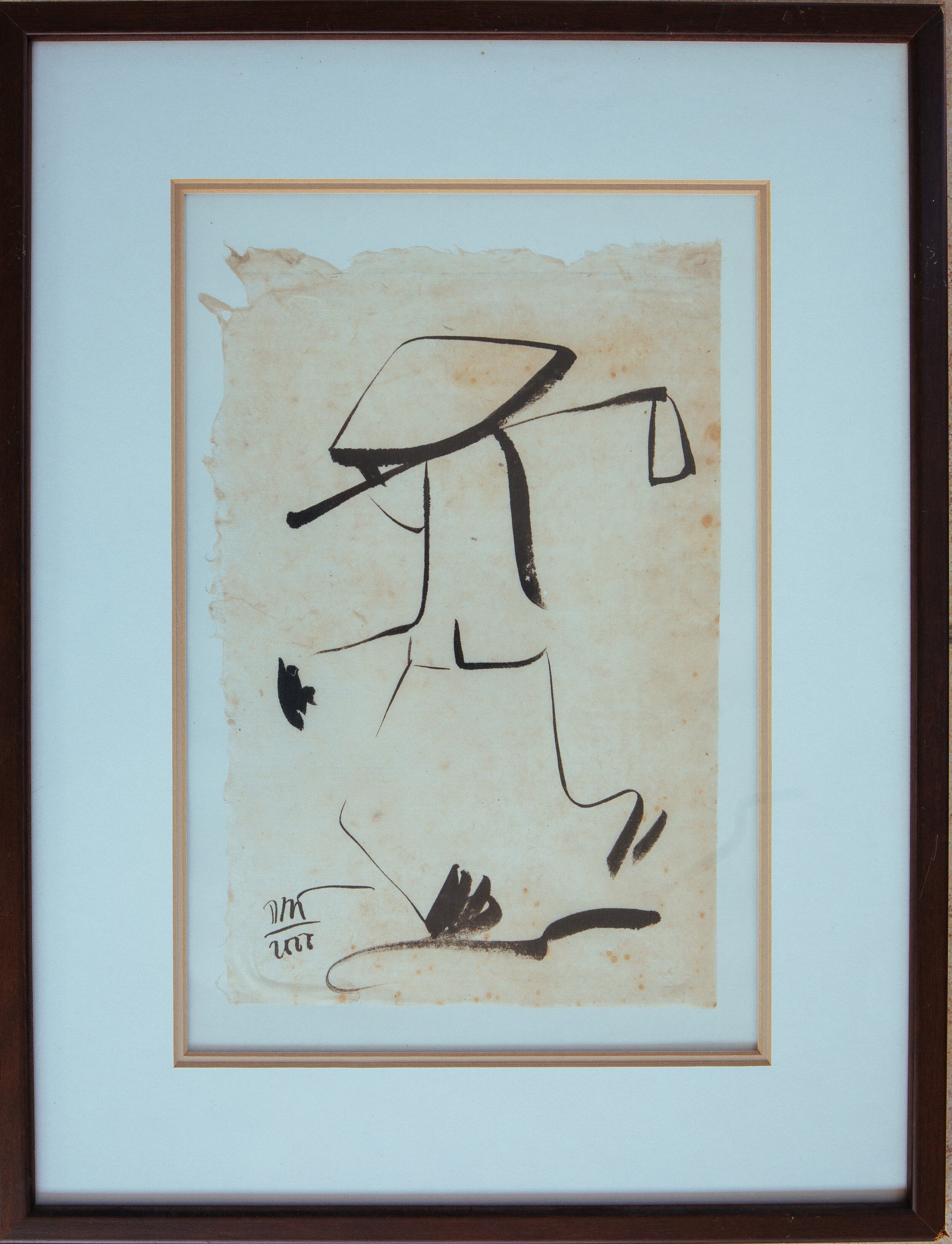 Tree Paper Ink Painting (Farmer)