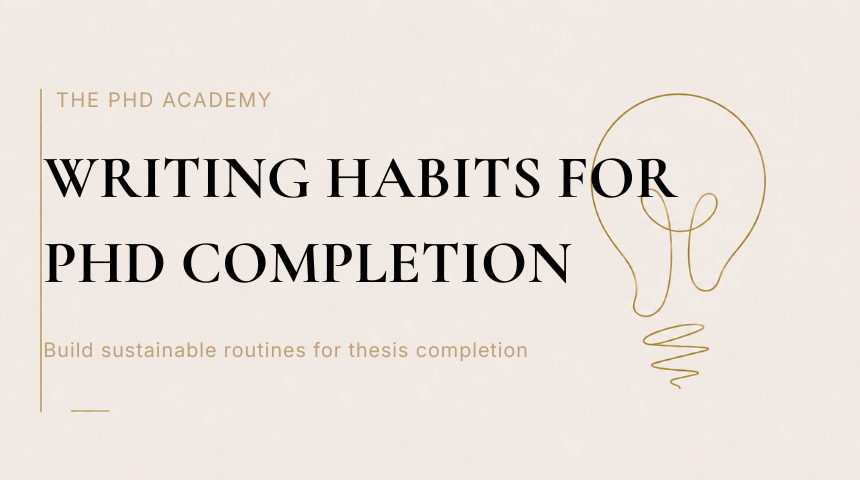 Coaching for PhD Students looking to improve their writing
