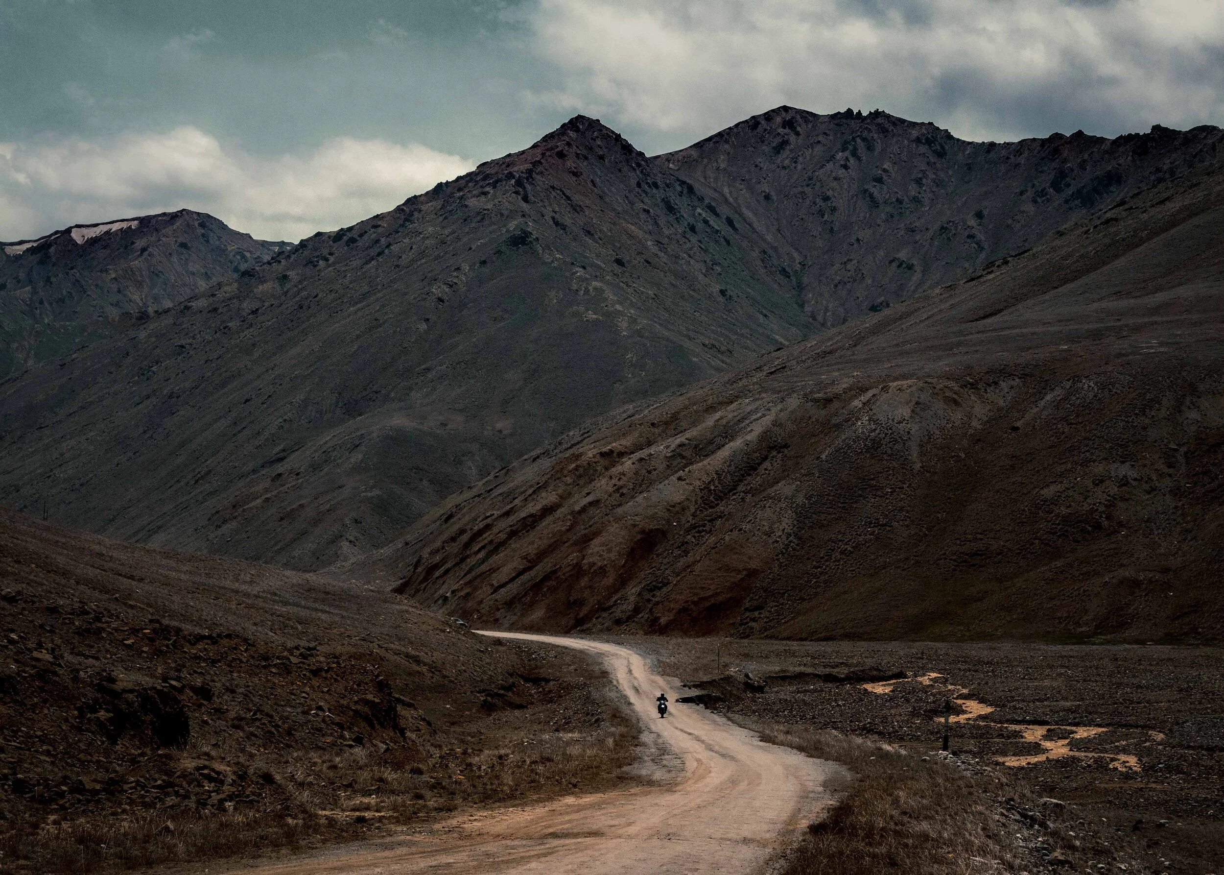 Lone Rider (Pamir Highway, Tajikistan)