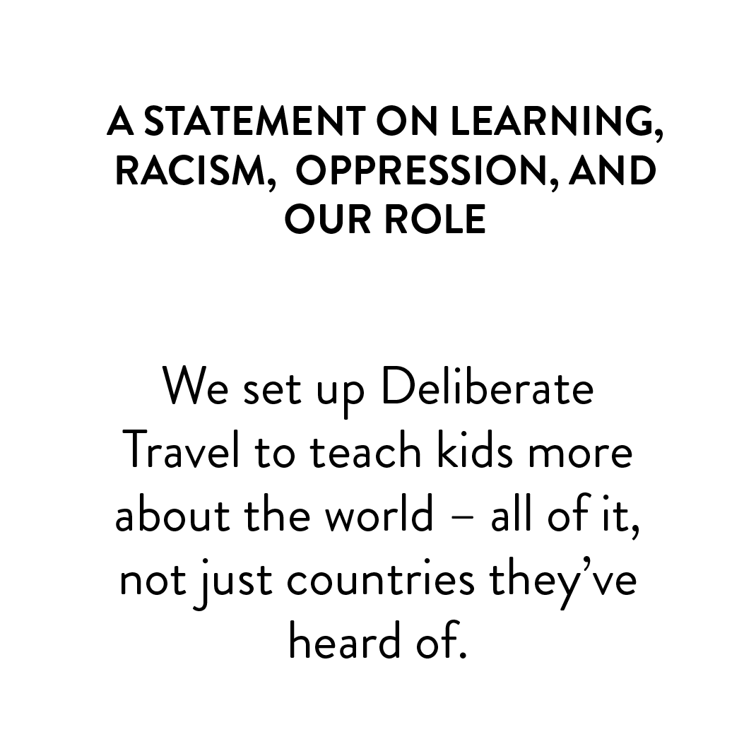 A statement about learning, racism, oppression and how we define our role