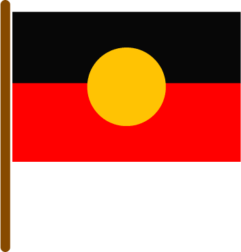 This is the Aboriginal flag of Australia