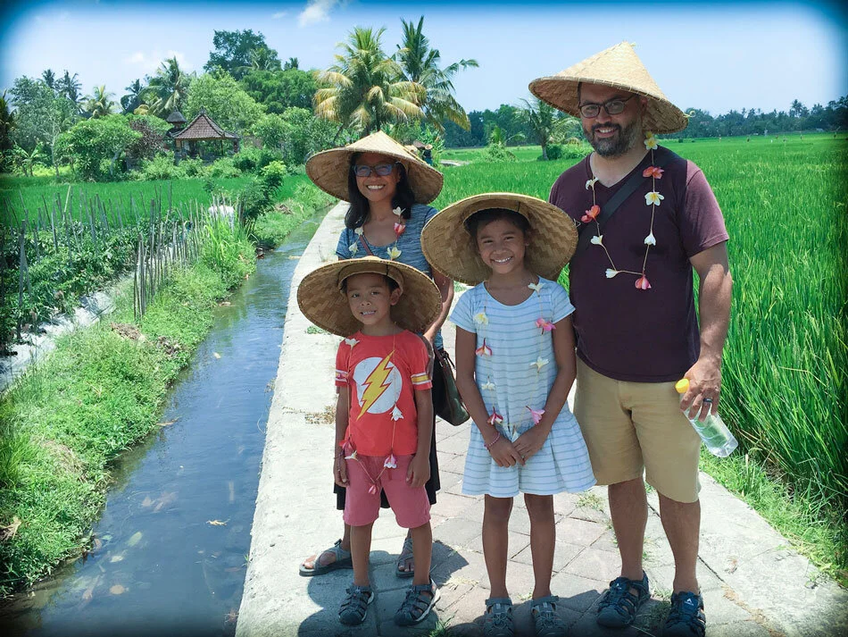 Visiting a farm in Bali