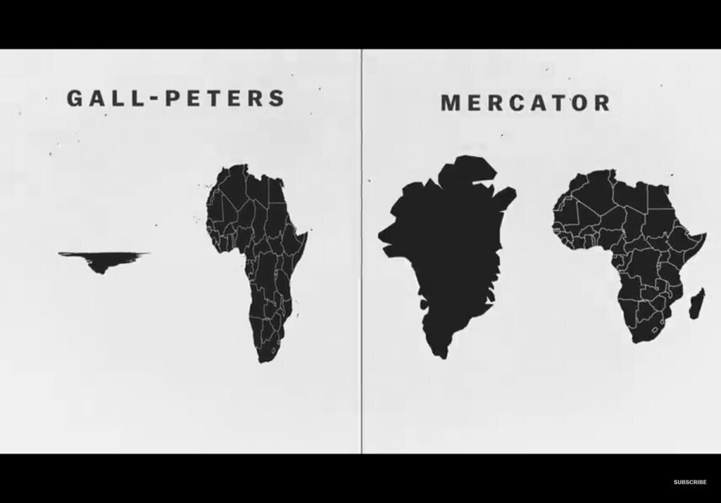The Peters Projection and Mercator Map