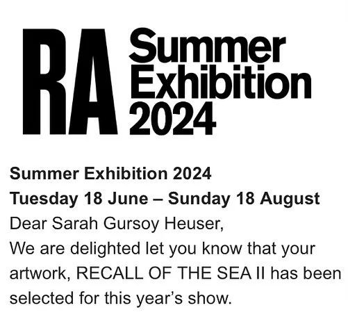 RECALL OF THE SEA 2
#SummerExhibition @RoyalAcademyArts
#fragmented #stone #block #seaweed #print #washedontotheshore #land #memory #collective #past #today