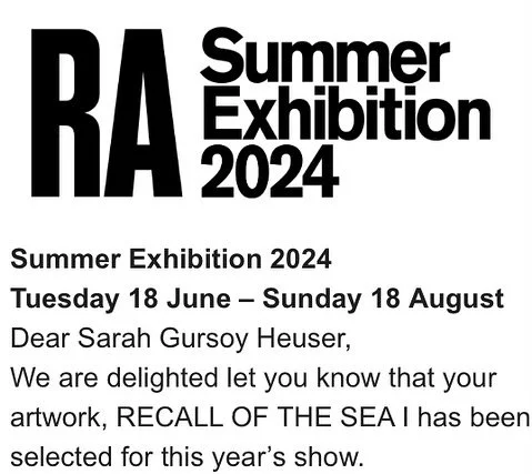 Pleased to be selected!
RECALL OF THE SEA 1 
#SummerExhibition @RoyalAcademyArts
#fragmented #stone #block #seaweed #print #washedontotheshore #land #memory #collective #past #today