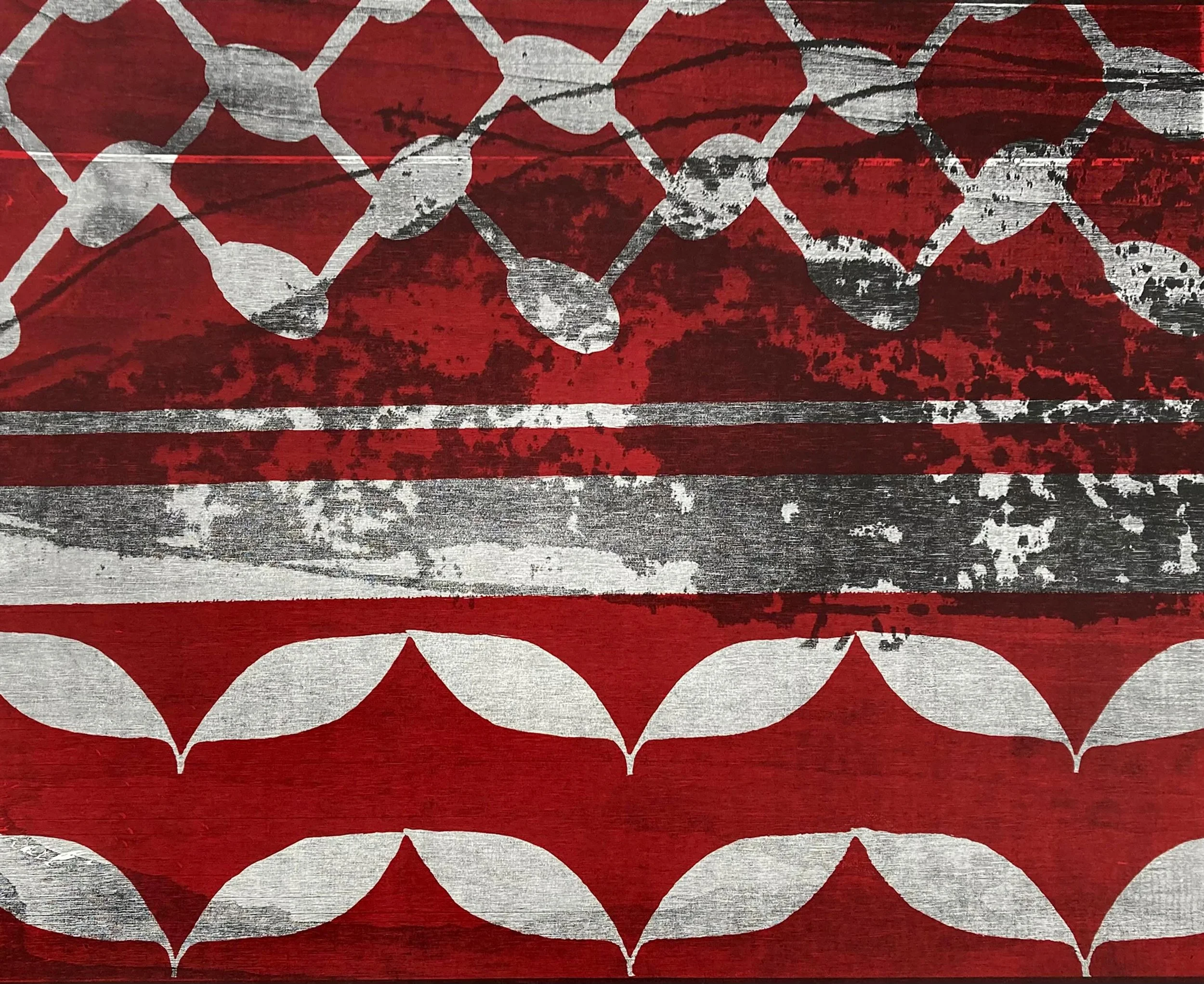 AL TEEN  wood-cut, screen print  2025  60cm x 75cm