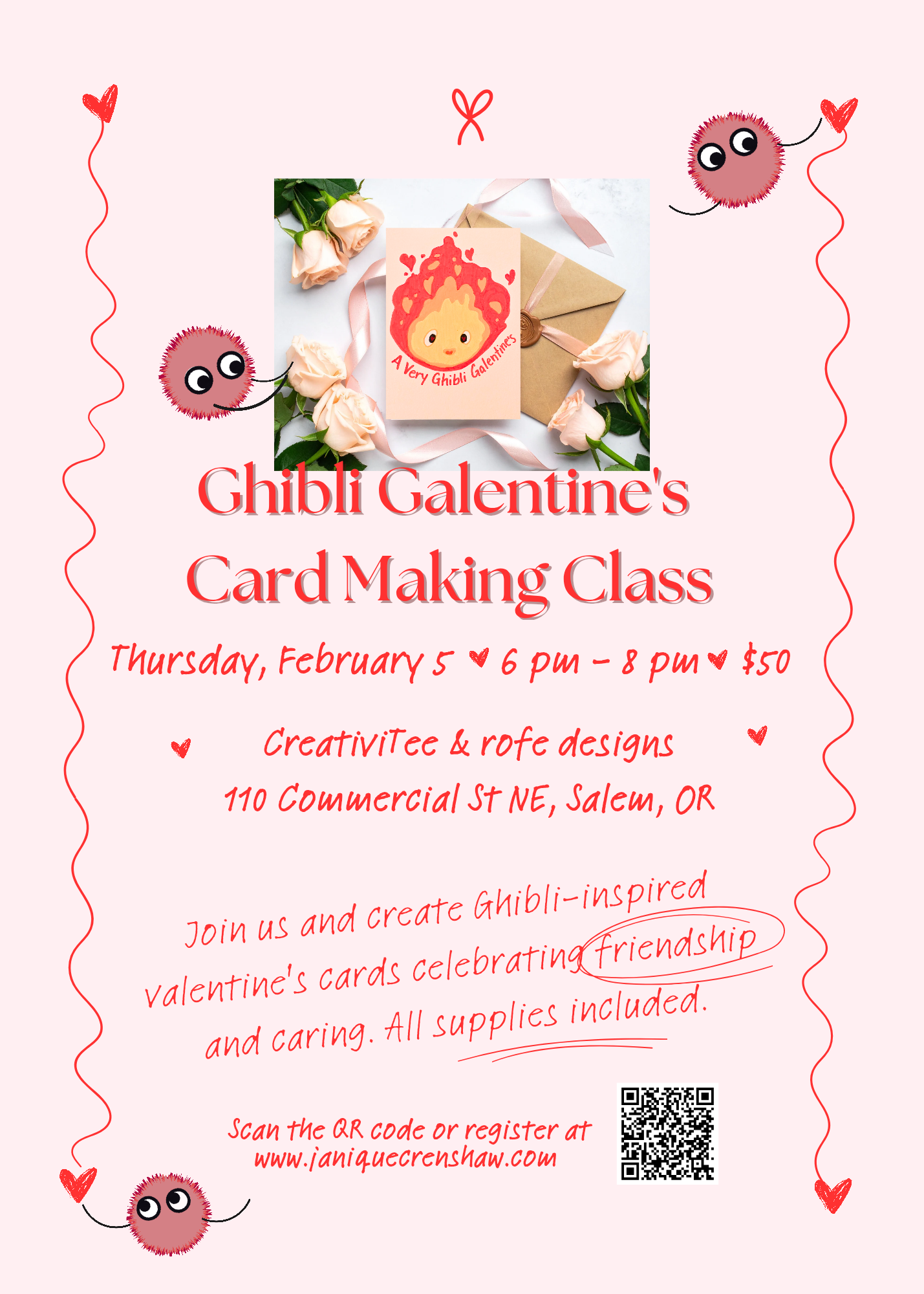 Ghibli Valentine's Card Making