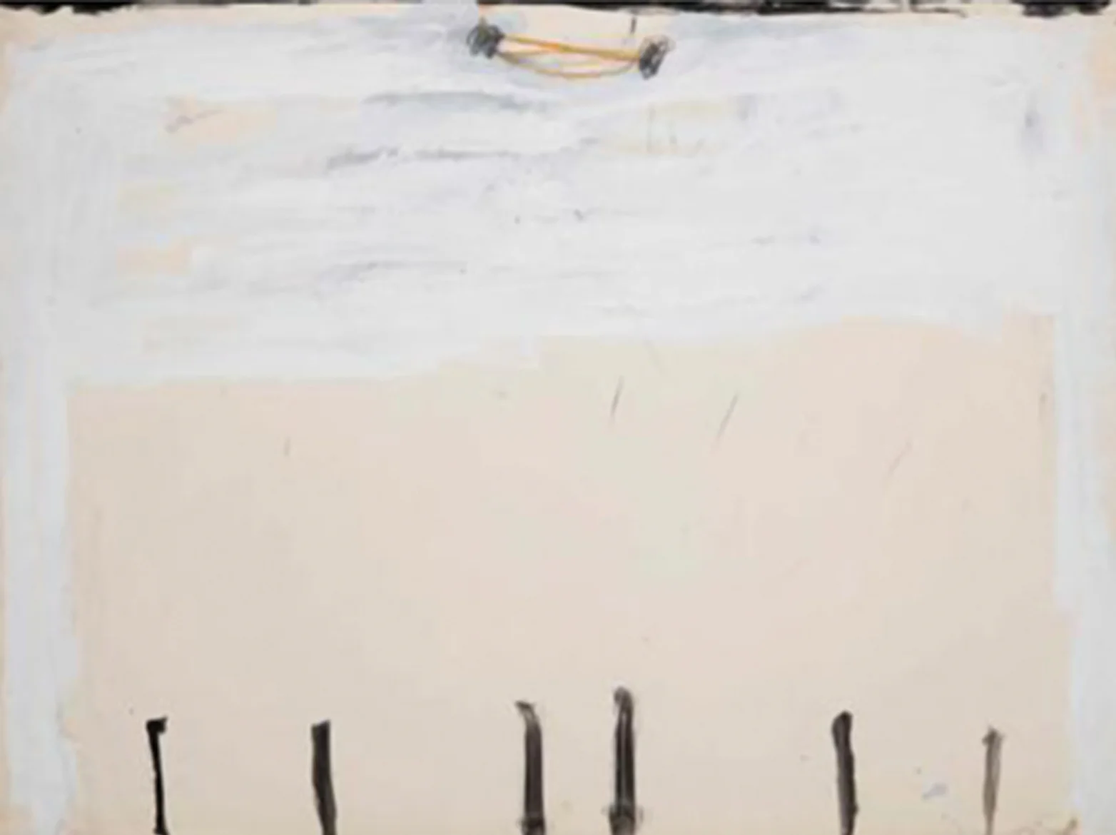Untitled 1968 | oil and acrylic on paper glued to canvas | 73 x 102 cm.