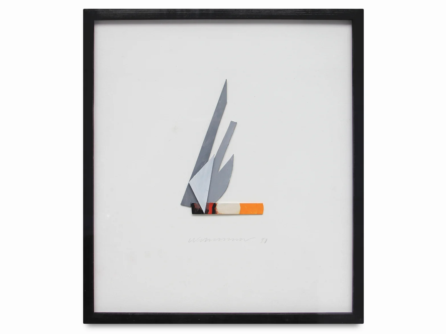Smoking Cigar 1998 | liquitex on bristol board | 18 x 16 cm.