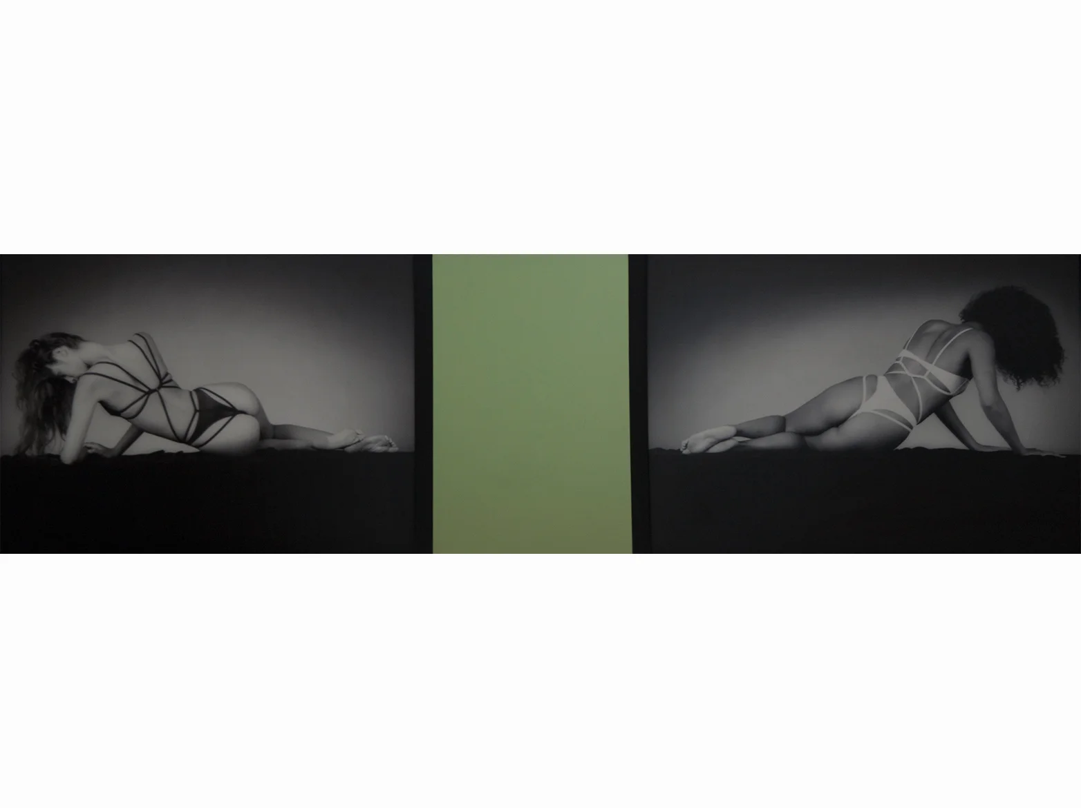 Robert Mapplethorpe Mirror Image | 1987 | two gelatin silver prints with colored mirror 47,2 x 134,7 cm.