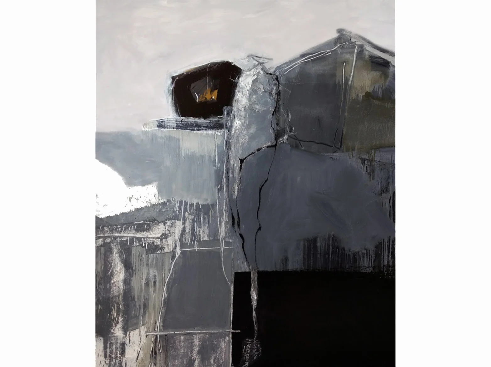 Black and White, absent figure 2 | 2017 | oil on canvas | 170 x 150 cm.