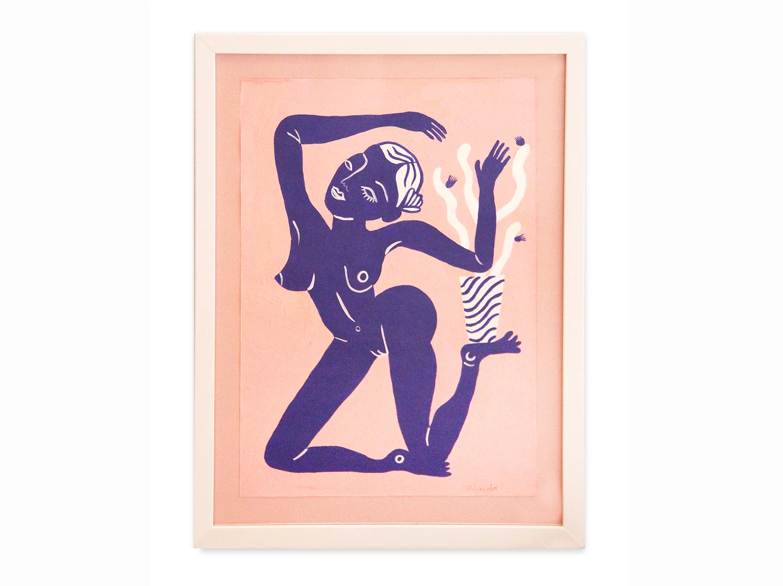 African nipple | 2018 | acrylic on paper | 51,2 x 38,8 cm.