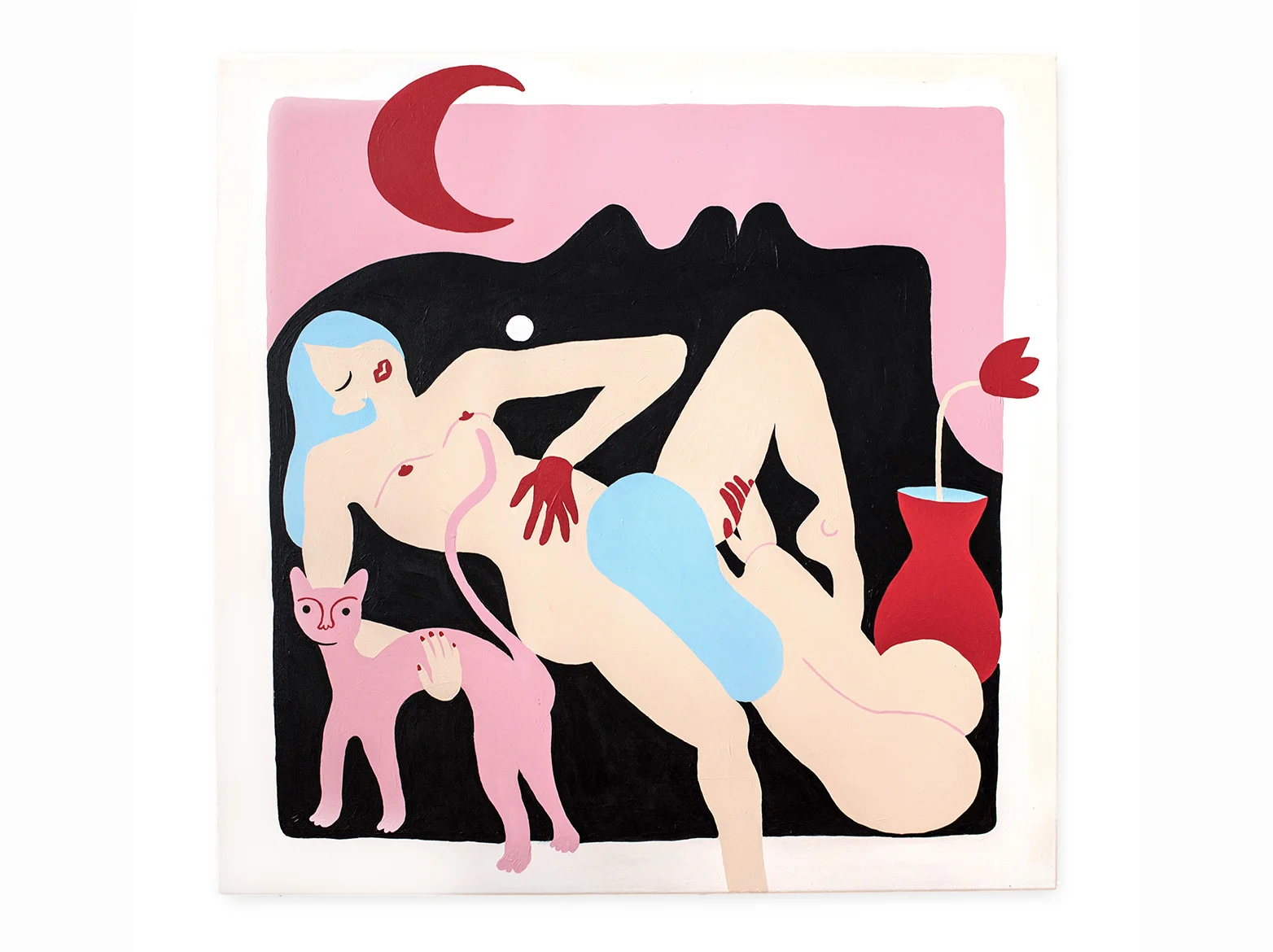 Senos du nord | 2018 | acrylic on canvas | 100 x 100 cm.