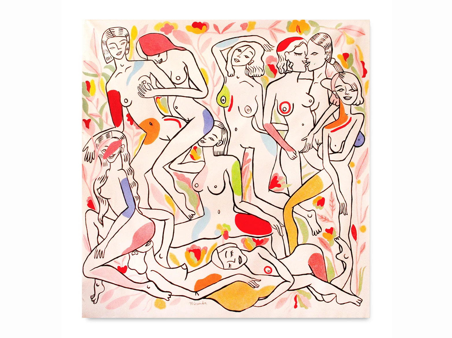 Le jardin des figues | 2018 | acrílico sobre lienzo | 164,5 x 164,5 cm.